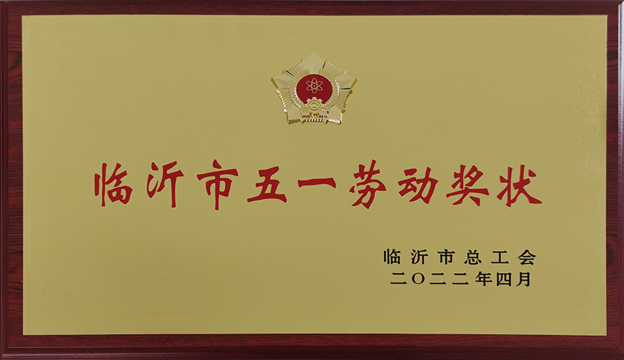 临沂市五一劳动奖状